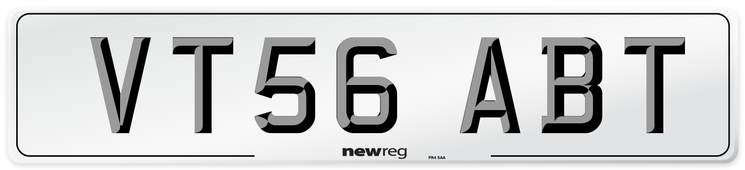 VT56 ABT Number Plate from New Reg